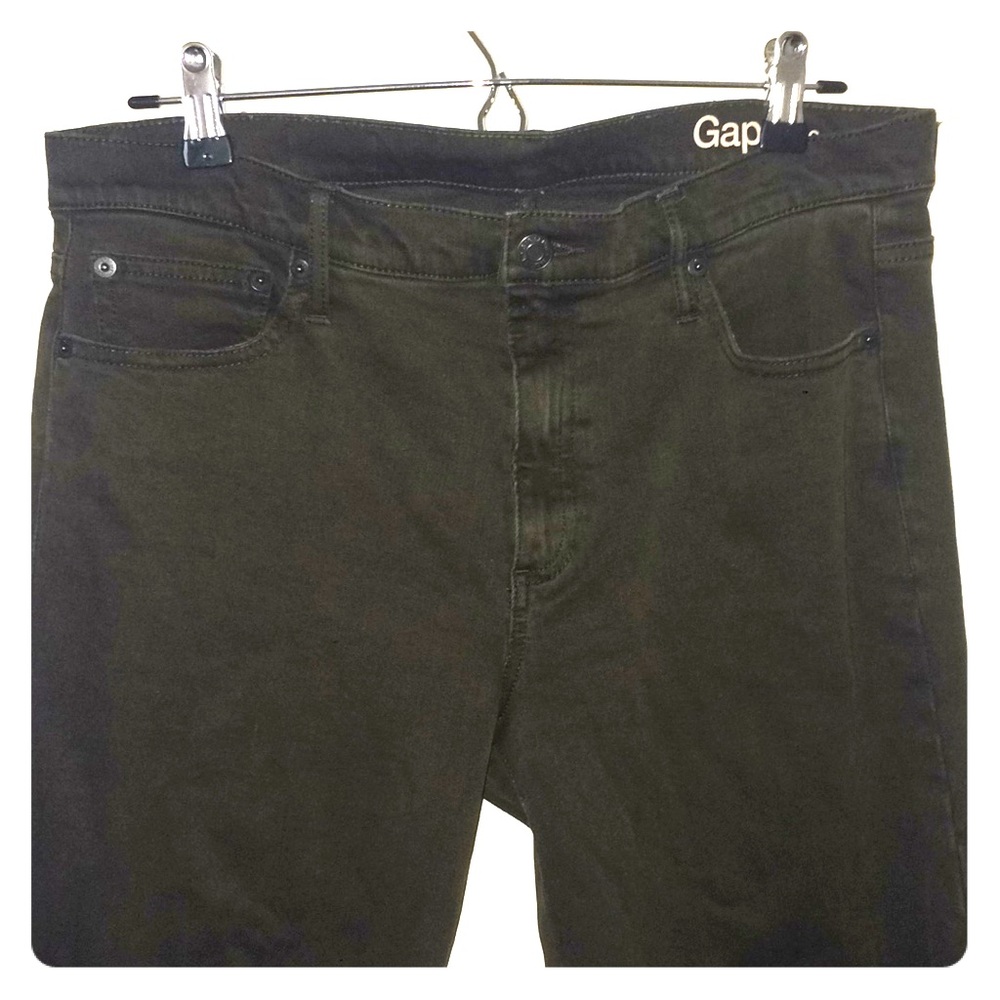Gap Resolution True Skinny Olive Jeans